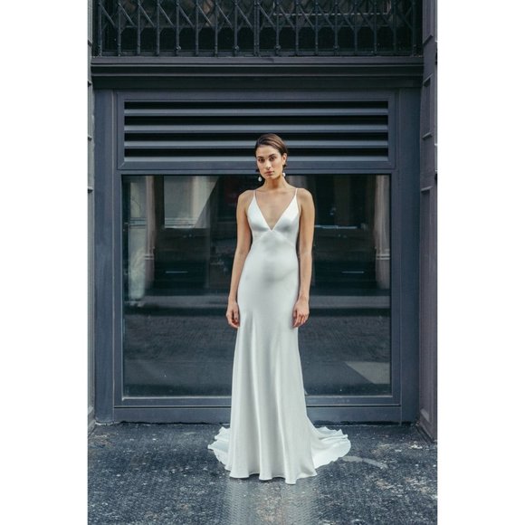 BHLDN Jenny Yoo Marnie Wedding Gown Size 12 - Picture 14 of 16